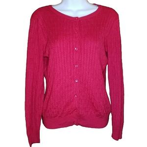 Liz Claiborne - Cable Knit Cardigan - M
